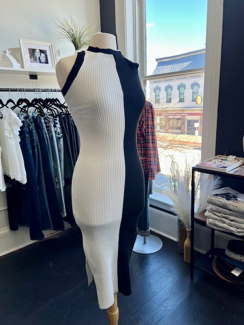 Black + White Color Block Dress The Sydney Collection Black + White Color Block Dress The Sydney Collection