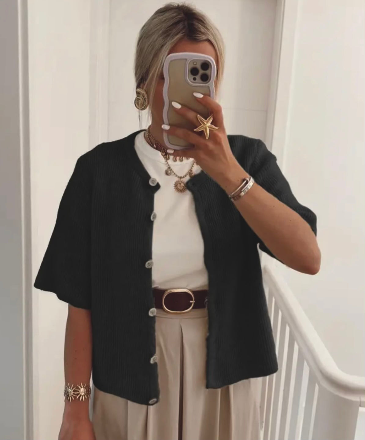 Short Sleeve Cardigan