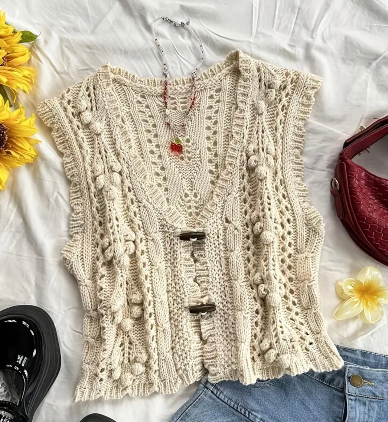 Crochet Sleeveless Vest