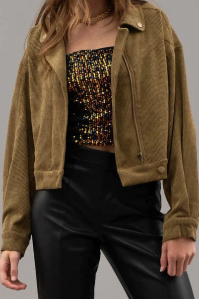 Corduroy Moto Jacket