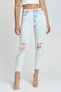 High Rise Light Wash Mom Jeans